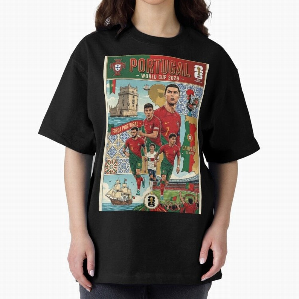 Portugal 2026 ¨C In Search of Glory Classic T-Shirt Bring International Match Energy to FIFA World Cup 2026 Group Stage Driven by Messi and Cristiano Ronaldo, Spain and Netherlands Energy, Championship Spirit, Famous Goals, Roaring Crowds and
