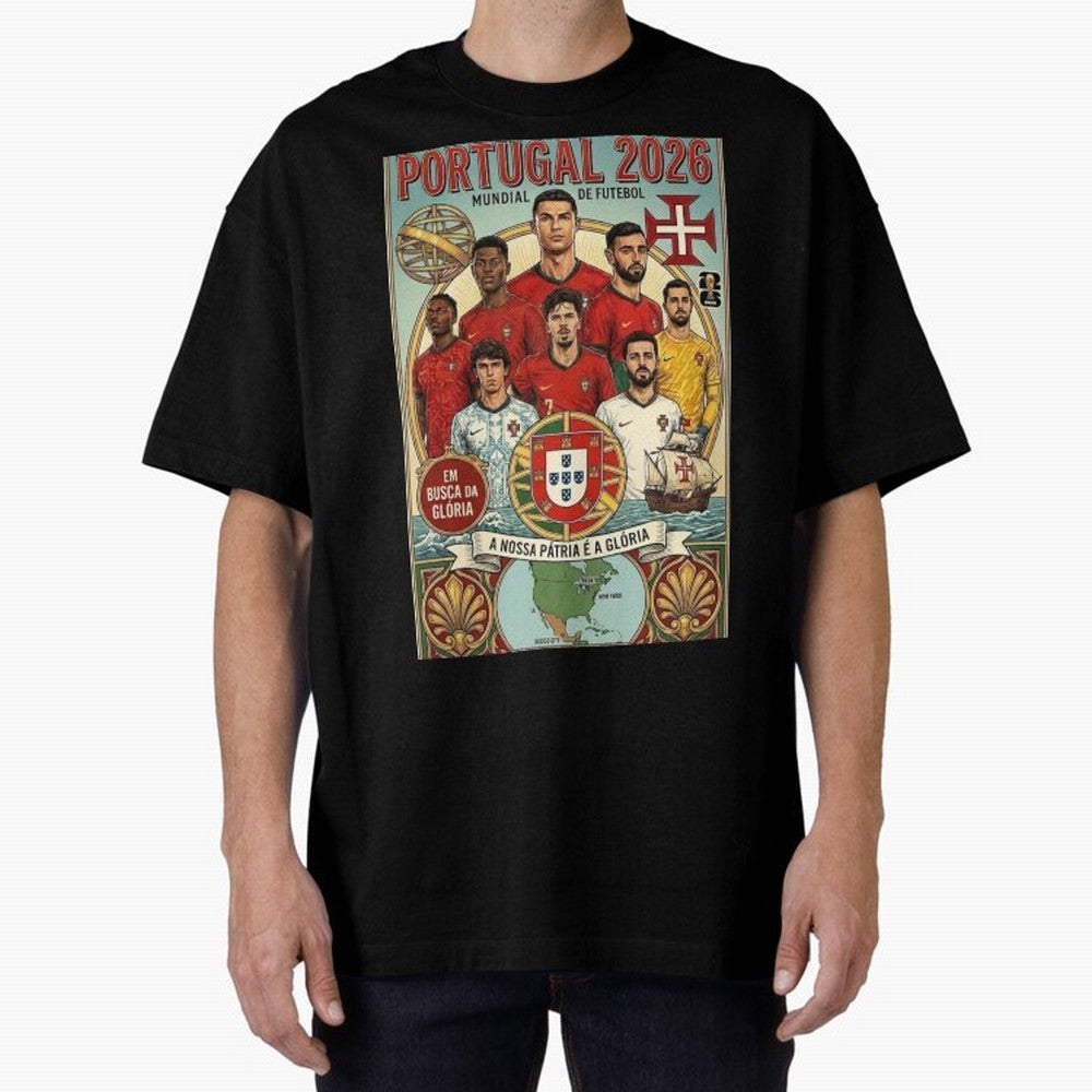 Portugal 2026 ¨C In Search of Glory Classic T-Shirt Cheer through Every Moment of FIFA World Cup 2026 Group Stage for Fans of Mbappe and France, Bringing Soccer Culture, Superstar Moments, National Team Dreams and Competitive Fire; Great for Watch