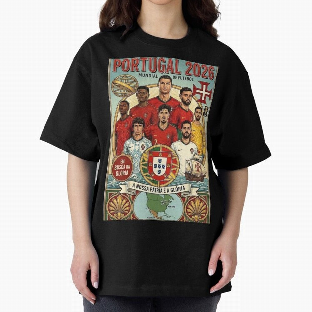 Portugal 2026 ¨C In Search of Glory Classic T-Shirt Cheer through Every Moment of FIFA World Cup 2026 Group Stage for Fans of Mbappe and France, Bringing Soccer Culture, Superstar Moments, National Team Dreams and Competitive Fire; Great for Watch