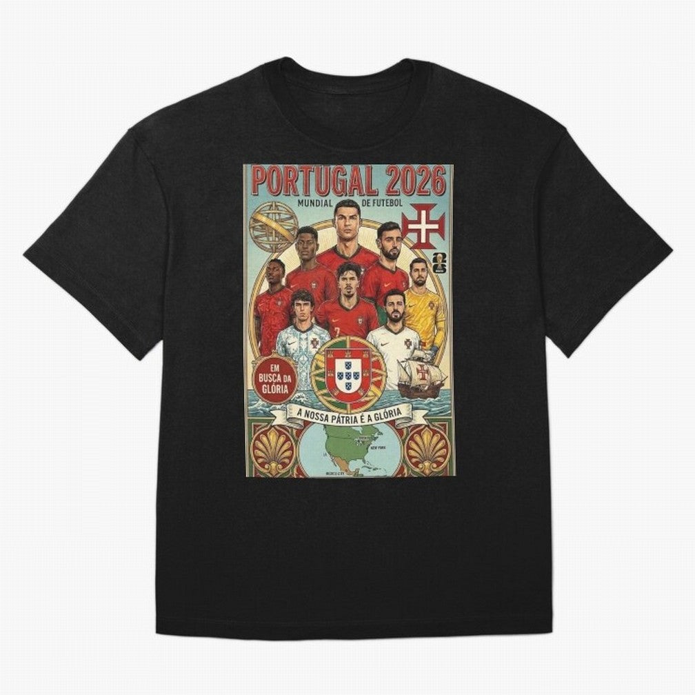 Portugal 2026 ¨C In Search of Glory Classic T-Shirt Cheer through Every Moment of FIFA World Cup 2026 Group Stage for Fans of Mbappe and France, Bringing Soccer Culture, Superstar Moments, National Team Dreams and Competitive Fire; Great for Watch