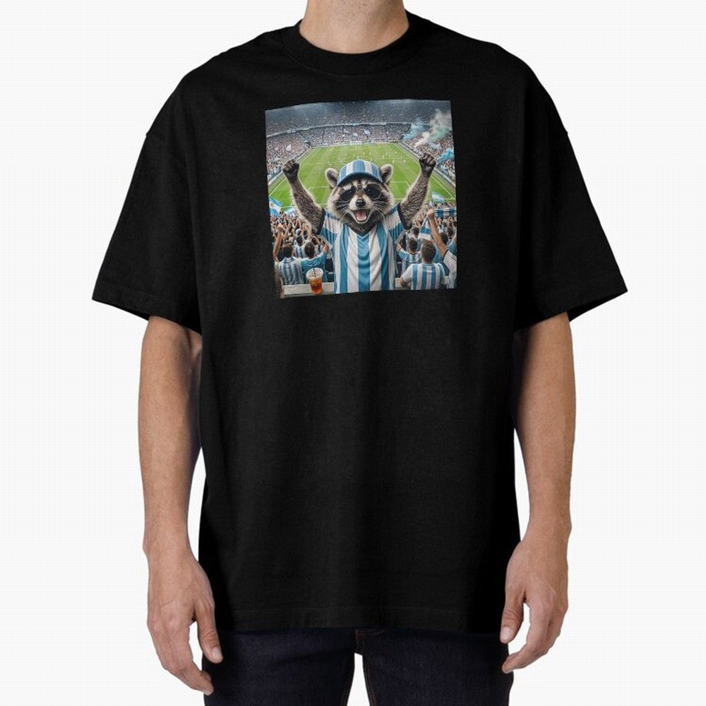 Funny Raccoon Soccer Fan World Cup 2026 Argentina Classic T-Shirt Follow FIFA World Cup 2026 Spirit, Highlighting Germany, Neymar, Haaland and Cristiano Ronaldo, Goal Celebration Energy, Supporter Heritage, Football Icons and Worldwide Tournament