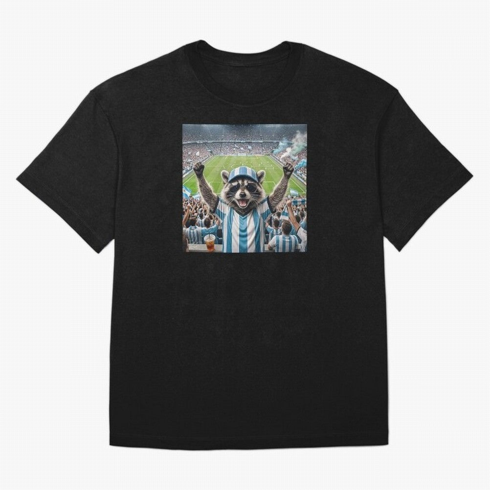 Funny Raccoon Soccer Fan World Cup 2026 Argentina Classic T-Shirt Follow FIFA World Cup 2026 Spirit, Highlighting Germany, Neymar, Haaland and Cristiano Ronaldo, Goal Celebration Energy, Supporter Heritage, Football Icons and Worldwide Tournament