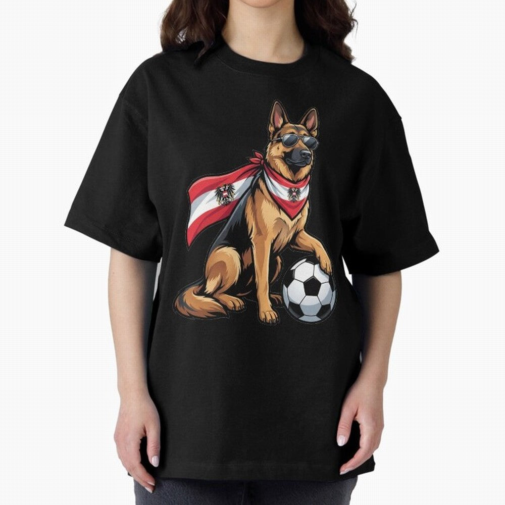 Austrian football dog Classic T-Shirt Stand with FIFA World Cup 2026 Group Stage Spirit, Celebrating Netherlands, Messi, CR7 and Mbappe, Classic Soccer Heritage, Championship Pressure, Fan Loyalty and International Pride; Ideal for Fans Who Follow