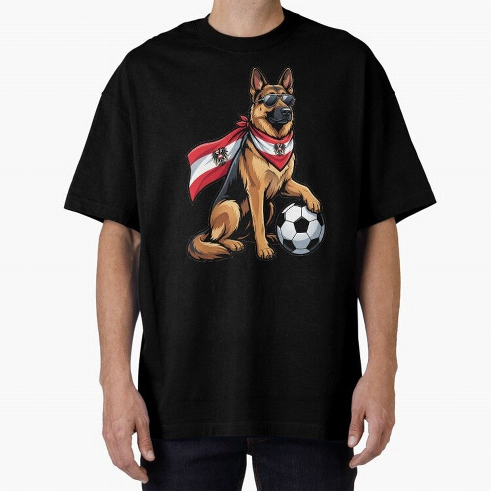 Austrian football dog Classic T-Shirt Stand with FIFA World Cup 2026 Group Stage Spirit, Celebrating Netherlands, Messi, CR7 and Mbappe, Classic Soccer Heritage, Championship Pressure, Fan Loyalty and International Pride; Ideal for Fans Who Follow