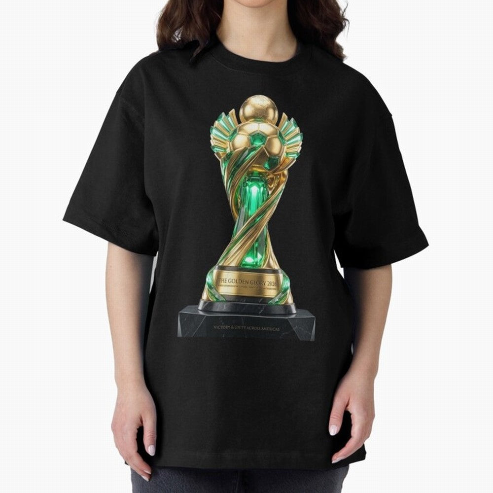 The Golden Glory 2026 - Futurist Soccer Trophy Classic T-Shirt Make Game Day About FIFA World Cup 2026 Group Stage for Fans of Mbappe and Neymar and France, Bringing Classic Soccer Heritage, Championship Pressure, Fan Loyalty and International