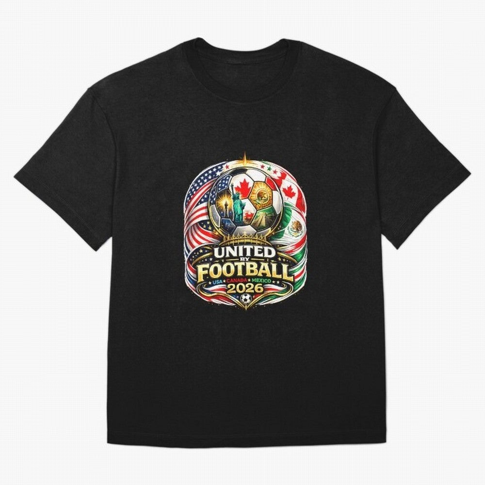 United By Football 2026 USA Canada Mexico Classic T-Shirt Celebrate the Road through Global Football Passion for FIFA World Cup 2026 USA Canada Mexico, Filled with Mbappe and Neymar, Brazil, Champion Mindset, Group Stage Buzz, Knockout Tension and