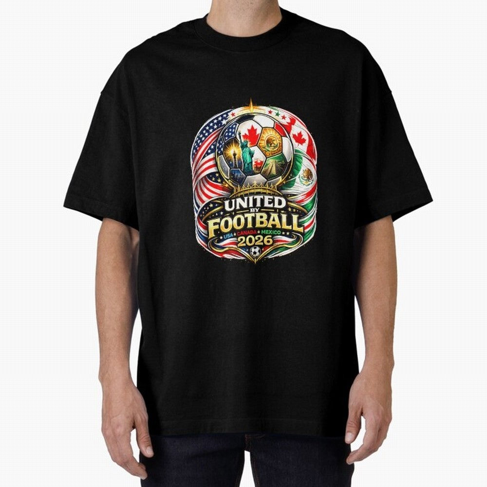 United By Football 2026 USA Canada Mexico Classic T-Shirt Celebrate the Road through Global Football Passion for FIFA World Cup 2026 USA Canada Mexico, Filled with Mbappe and Neymar, Brazil, Champion Mindset, Group Stage Buzz, Knockout Tension and