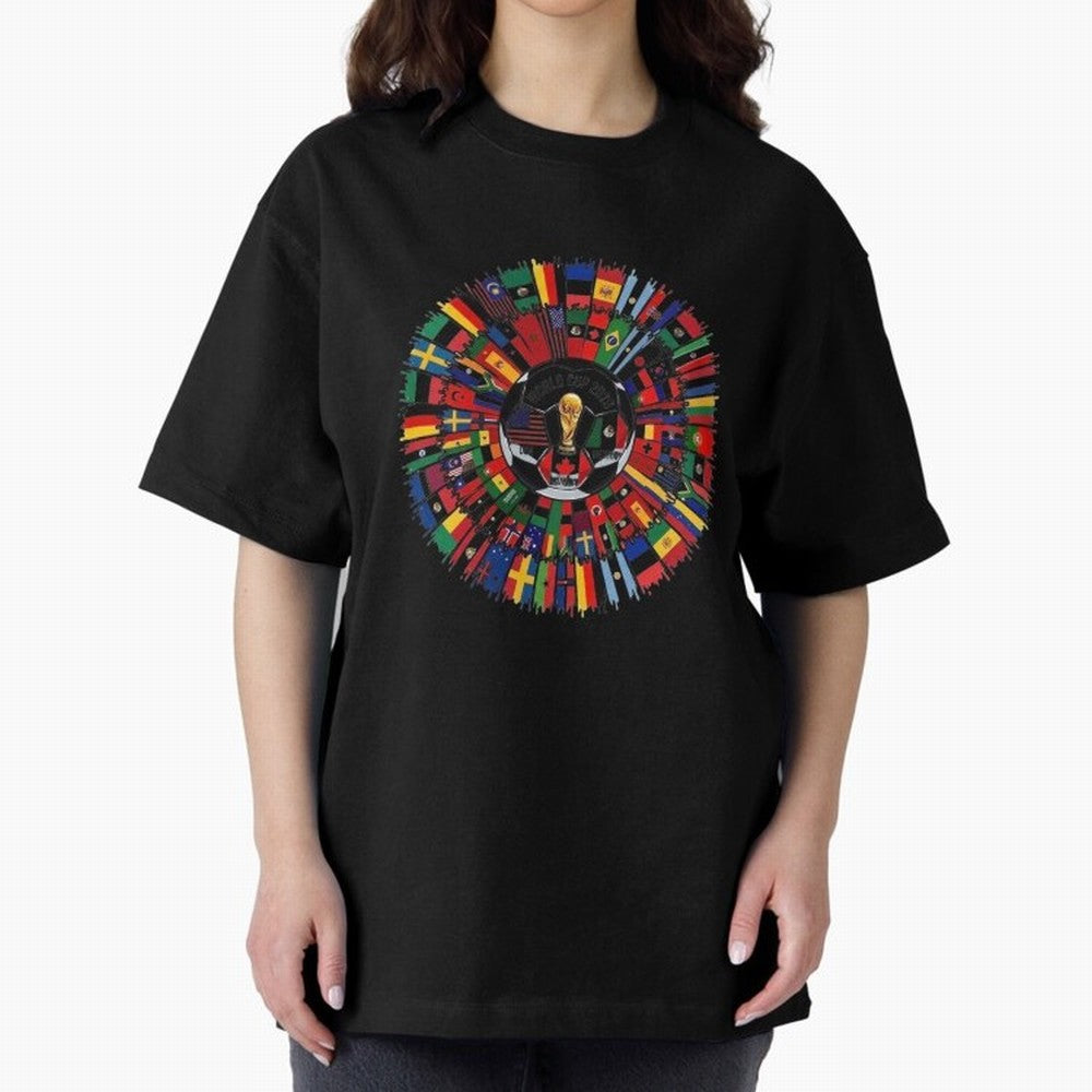 Vibrant 2026 World Cup International Flag Splash Classic T-Shirt Embrace Global Football Passion for FIFA World Cup 2026 USA Canada Mexico, Featuring CR7, England, Classic Soccer Heritage, Championship Pressure, Fan Loyalty and International Pride;