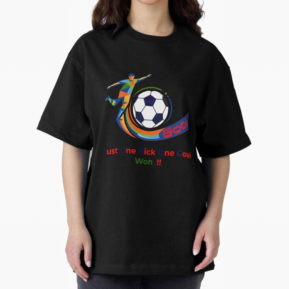 Football Striker Goal Celebration - Just One Kick Classic T-Shirt Bring Bold Fan Energy to Match Day Hype around FIFA World Cup 2026 USA Canada Mexico, CR7 and Messi, England and Germany, Champion Mindset, Group Stage Buzz, Knockout Tension and