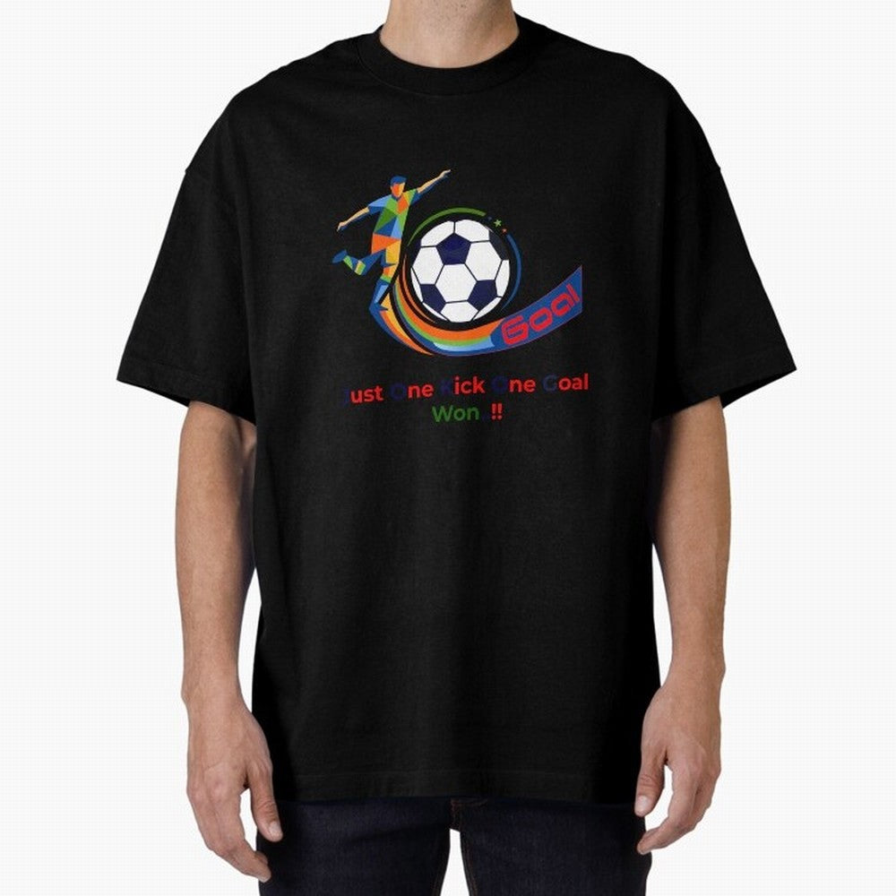 Football Striker Goal Celebration - Just One Kick Classic T-Shirt Bring Bold Fan Energy to Match Day Hype around FIFA World Cup 2026 USA Canada Mexico, CR7 and Messi, England and Germany, Champion Mindset, Group Stage Buzz, Knockout Tension and