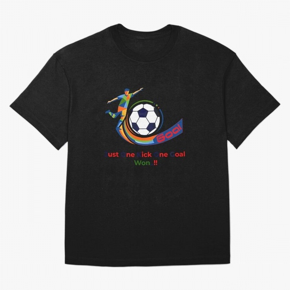 Football Striker Goal Celebration - Just One Kick Classic T-Shirt Bring Bold Fan Energy to Match Day Hype around FIFA World Cup 2026 USA Canada Mexico, CR7 and Messi, England and Germany, Champion Mindset, Group Stage Buzz, Knockout Tension and