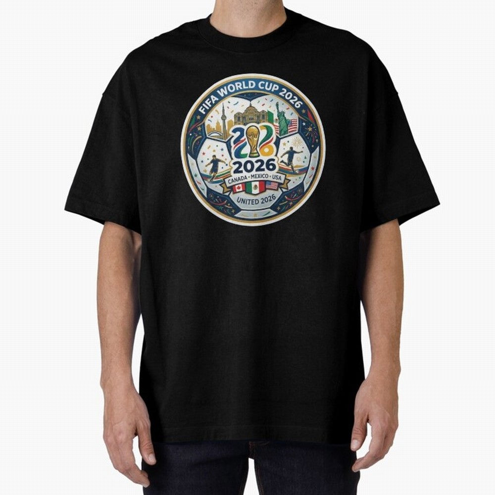 FIFA World Cup 2026 North America Commemorative Emblem Classic T-Shirt Honor Football Greatness during Match Day Hype around FIFA World Cup 2026, CR7 and Messi, Portugal, Vintage Soccer Flavor, Modern Football Stars, National Flags and Final Night