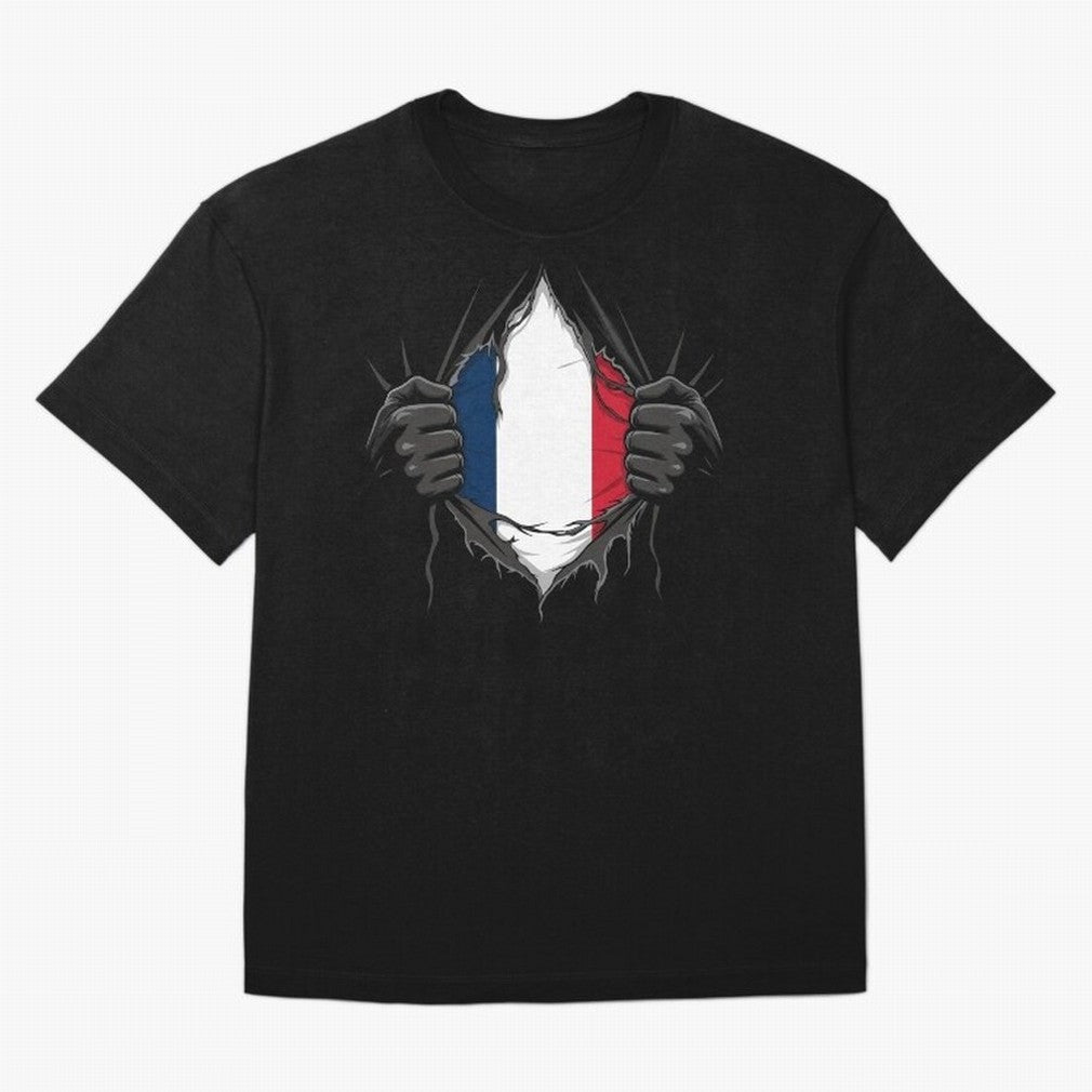 France Flag - National Team Fans Classic T-Shirt Experience the Global Stage of FIFA World Cup 2026 USA Canada Mexico Spirit, Driven by Spain and Netherlands, Cristiano Ronaldo, Soccer Culture, Superstar Moments, National Team Dreams and
