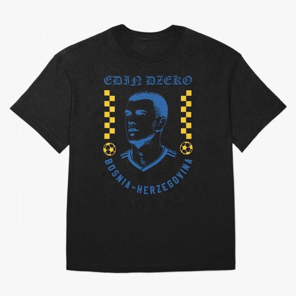 D?eko Bosnia Herzegovina Soccer Legend Retro Football Shirt Classic T-Shirt Follow the Road to the FIFA World Cup 2026 Group Stage Journey through Neymar Highlights, Brazil Pride, Sports Nostalgia, International Competition, Famous Players and