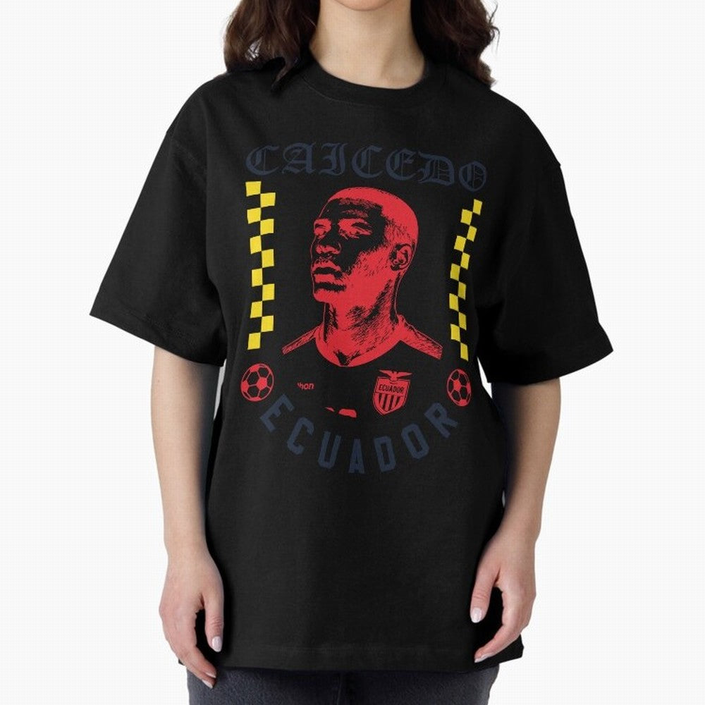 Caicedo Ecuador Soccer Star Retro Football Fan Design Classic T-Shirt Celebrate the Stars of FIFA World Cup 2026 Spirit, Connected to Brazil, Mbappe and Neymar, Football Festival Excitement, Trophy Ambitions, Country Rivalries and Star Player Buzz;