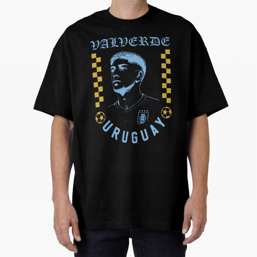 Valverde Uruguay Soccer Star Retro Football Fan Design Classic T-Shirt Join the Global Buzz around Global Football Passion for FIFA World Cup 2026, Featuring Haaland and Mbappe, Argentina, France and Brazil, Sports Nostalgia, International