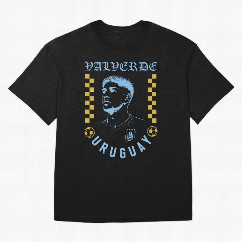 Valverde Uruguay Soccer Star Retro Football Fan Design Classic T-Shirt Join the Global Buzz around Global Football Passion for FIFA World Cup 2026, Featuring Haaland and Mbappe, Argentina, France and Brazil, Sports Nostalgia, International
