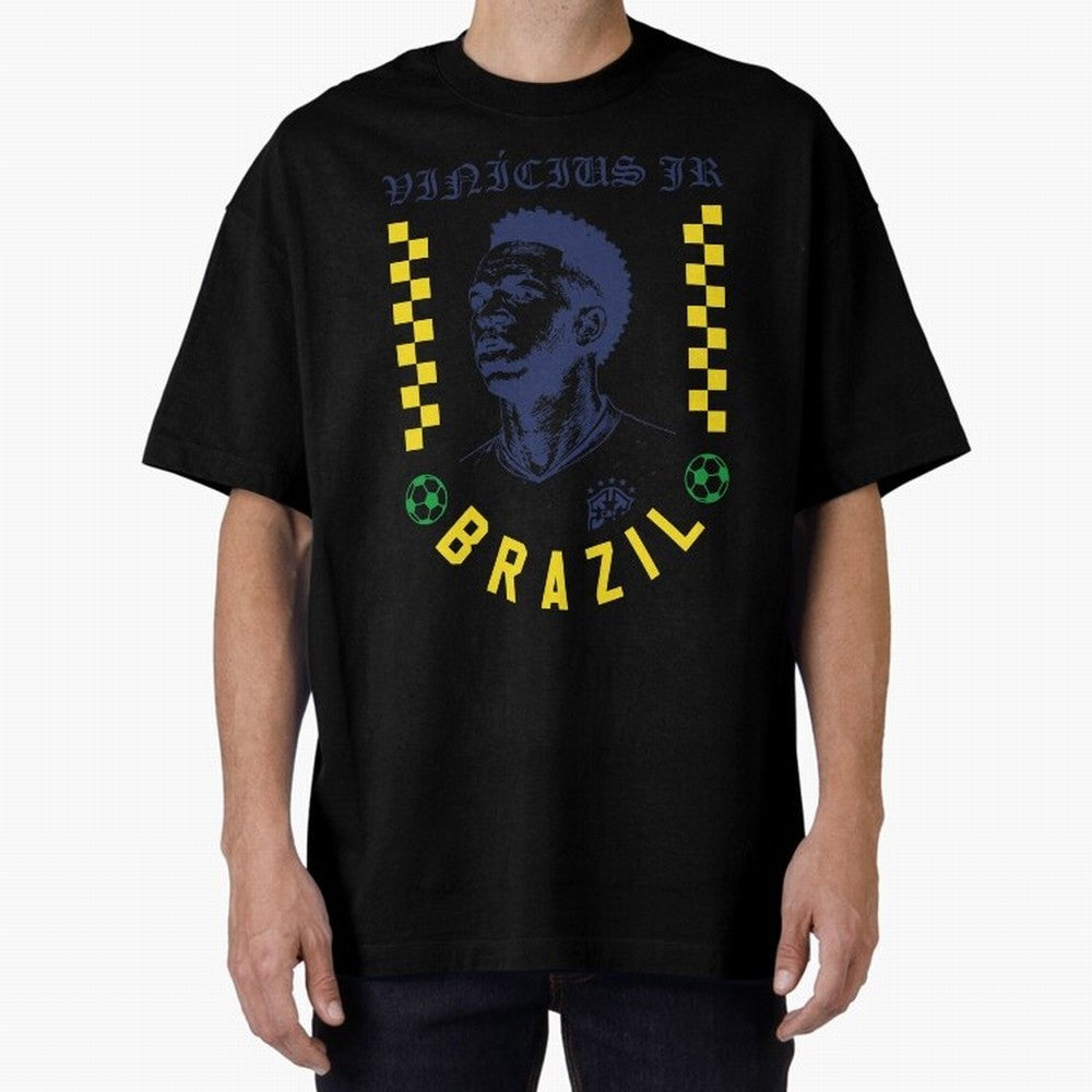 Vin¨ªcius Jr Brazil Soccer Legend Retro Football Fan Design Classic T-Shirt Experience the Global Stage of Match Day Hype around FIFA World Cup 2026, Neymar, Haaland and Cristiano Ronaldo, Spain and Netherlands, Global Supporter Spirit, Legendary