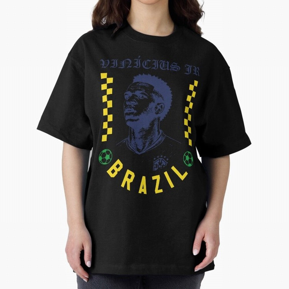 Vin¨ªcius Jr Brazil Soccer Legend Retro Football Fan Design Classic T-Shirt Experience the Global Stage of Match Day Hype around FIFA World Cup 2026, Neymar, Haaland and Cristiano Ronaldo, Spain and Netherlands, Global Supporter Spirit, Legendary