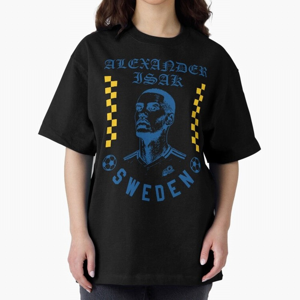 Alexander Isak Sweden Soccer Star Retro Football Fan Design Classic T-Shirt Carry the Colors and Pride of FIFA World Cup 2026 Centered on Messi, Neymar and Mbappe, France and Portugal Energy, Football Festival Excitement, Trophy Ambitions, Country