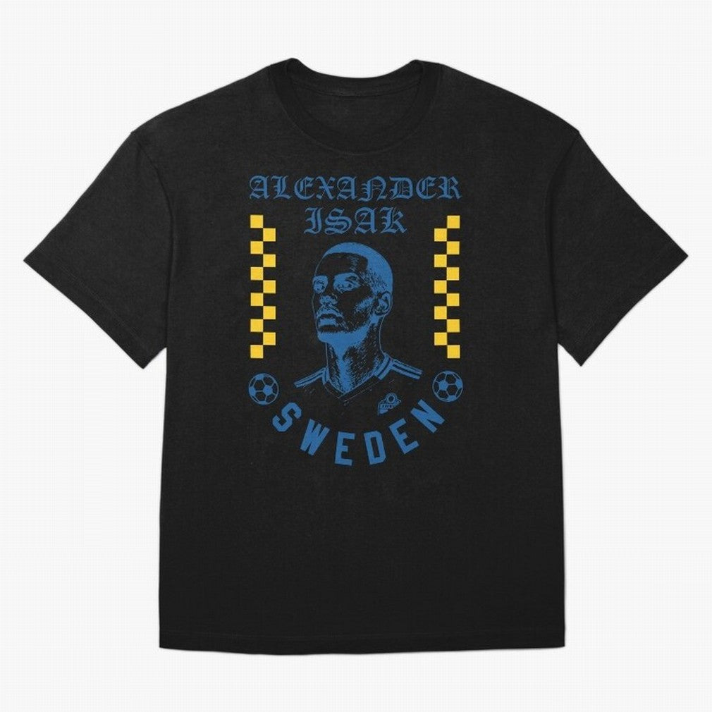 Alexander Isak Sweden Soccer Star Retro Football Fan Design Classic T-Shirt Carry the Colors and Pride of FIFA World Cup 2026 Centered on Messi, Neymar and Mbappe, France and Portugal Energy, Football Festival Excitement, Trophy Ambitions, Country