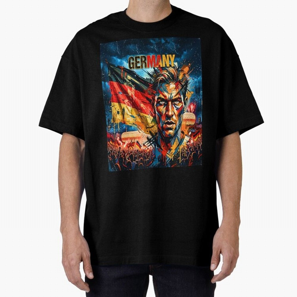 GERMANY FOOTBALL TEAM Classic T-Shirt Feel FIFA World Cup 2026 Spirit, Featuring England and Germany, Haaland, Championship Spirit, Famous Goals, Roaring Crowds and International Football Unity; Great for Supporters Who Love Legendary Players,