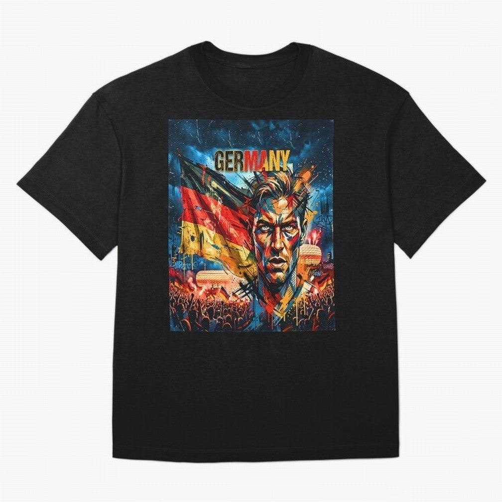 GERMANY FOOTBALL TEAM Classic T-Shirt Feel FIFA World Cup 2026 Spirit, Featuring England and Germany, Haaland, Championship Spirit, Famous Goals, Roaring Crowds and International Football Unity; Great for Supporters Who Love Legendary Players,