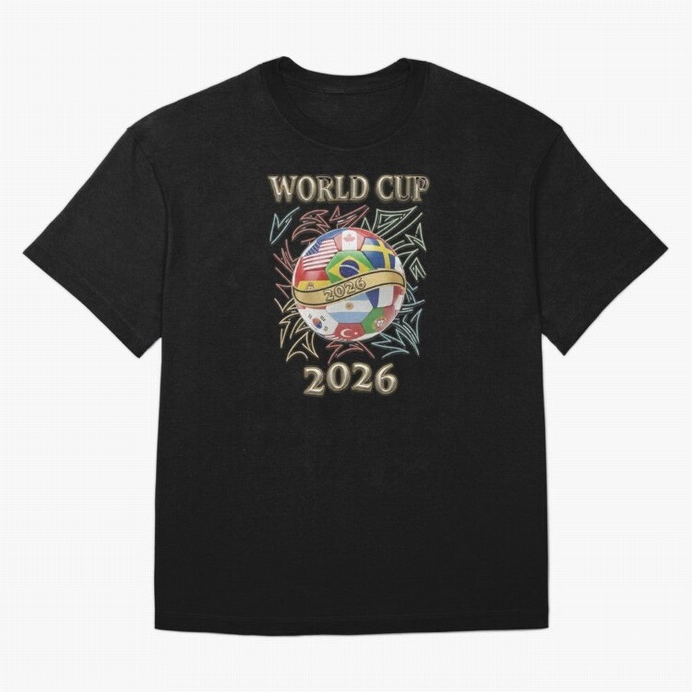 2026 World Cup Soccer Ball Flags - Global Football Championship Celebration Classic T-Shirt Carry FIFA World Cup 2026 Spirit, Inspired by Netherlands, Haaland, Supporter Pride, Iconic Celebrations, Legendary Names and Global Match Day Energy; Great