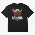 Canada Moose Sports Logo T-Shirt ¨C Canadian Flag Maple Leaf Emblem | 2026 World Cup Supporter Classic T-Shirt Show Passion for the Stars of FIFA World Cup 2026 Group Stage for Fans of CR7 and England, France and Netherlands, Bringing Soccer