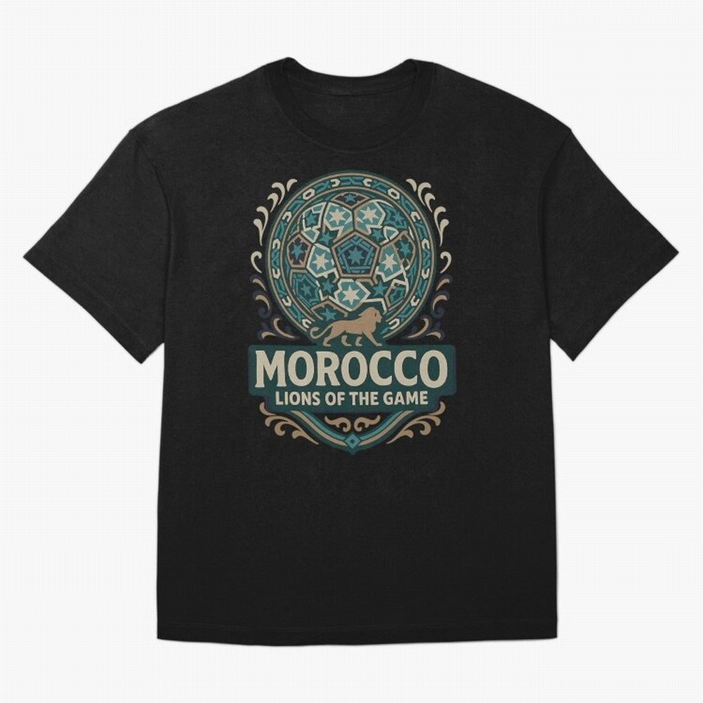Morocco Lions Of The Game Classic T-Shirt Bring International Match Energy to FIFA World Cup 2026 USA Canada Mexico Capturing Messi and Cristiano Ronaldo, Germany Energy, Goal Celebration Energy, Supporter Heritage, Football Icons and Worldwide