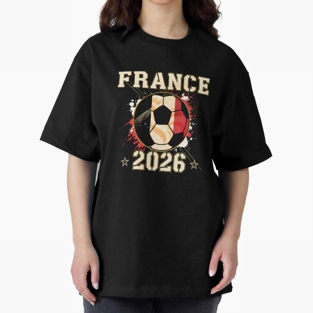 Front Print France Soccer World Cup 2026 - French Fan Gift T-Shirt_84561762 Classic T-Shirt Showcase the FIFA World Cup 2026 USA Canada Mexico Journey through Messi Highlights, England and Germany Pride, Soccer Culture, Superstar Moments, National