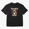 Front Print France Soccer World Cup 2026 - French Fan Gift T-Shirt_84561762 Classic T-Shirt Showcase the FIFA World Cup 2026 USA Canada Mexico Journey through Messi Highlights, England and Germany Pride, Soccer Culture, Superstar Moments, National