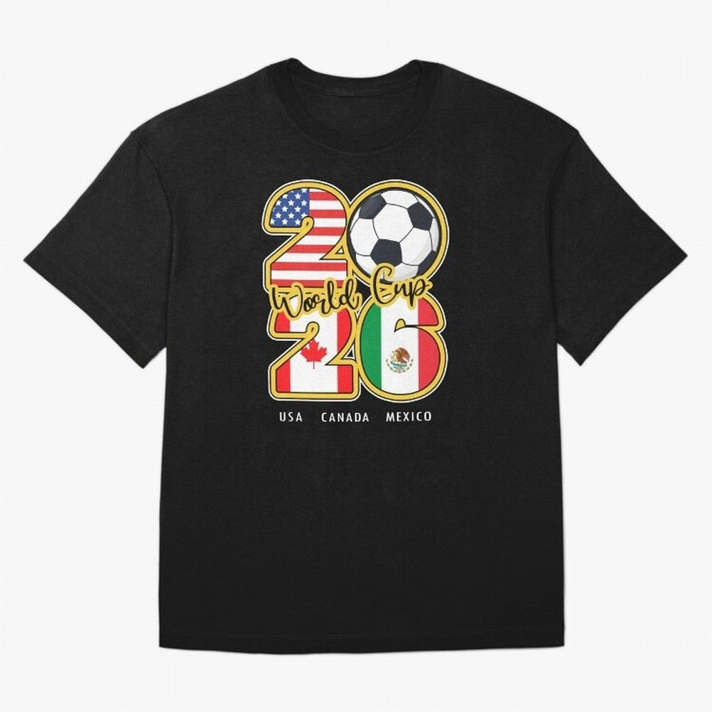 Usa Canada Mexico Soccer 2026 Oversized T-Shirt Celebrate Global Passion for the FIFA World Cup 2026 Journey through Messi, Neymar and Mbappe Highlights, Argentina Pride, Soccer Culture, Superstar Moments, National Team Dreams and Competitive Fire;