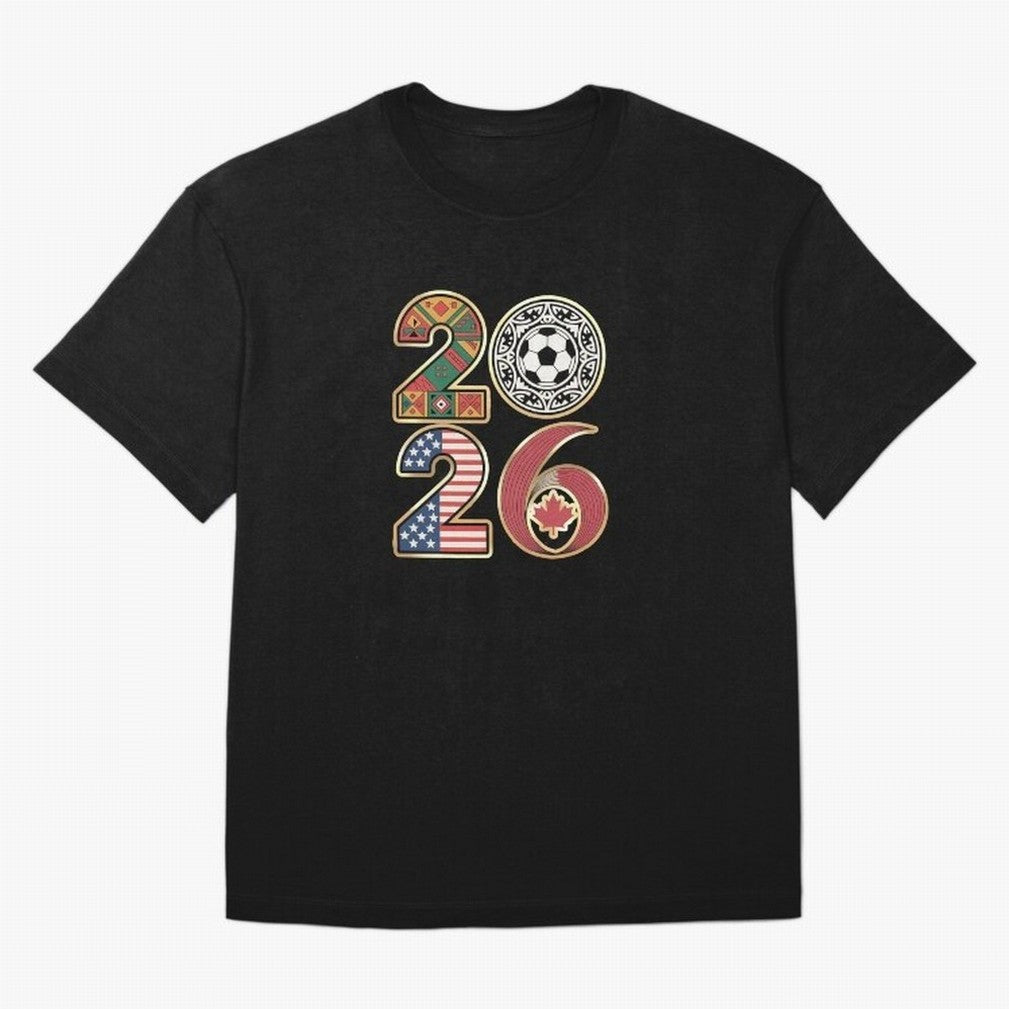 2026 Football Countries Design ¨C USA, Canada & Mexico Inspired Art Oversized T-Shirt Fuel the Hype around FIFA World Cup 2026 USA Canada Mexico Spirit, Made for Brazil, Portugal and Argentina, Messi, Neymar and Mbappe, Supporter Pride, Iconic