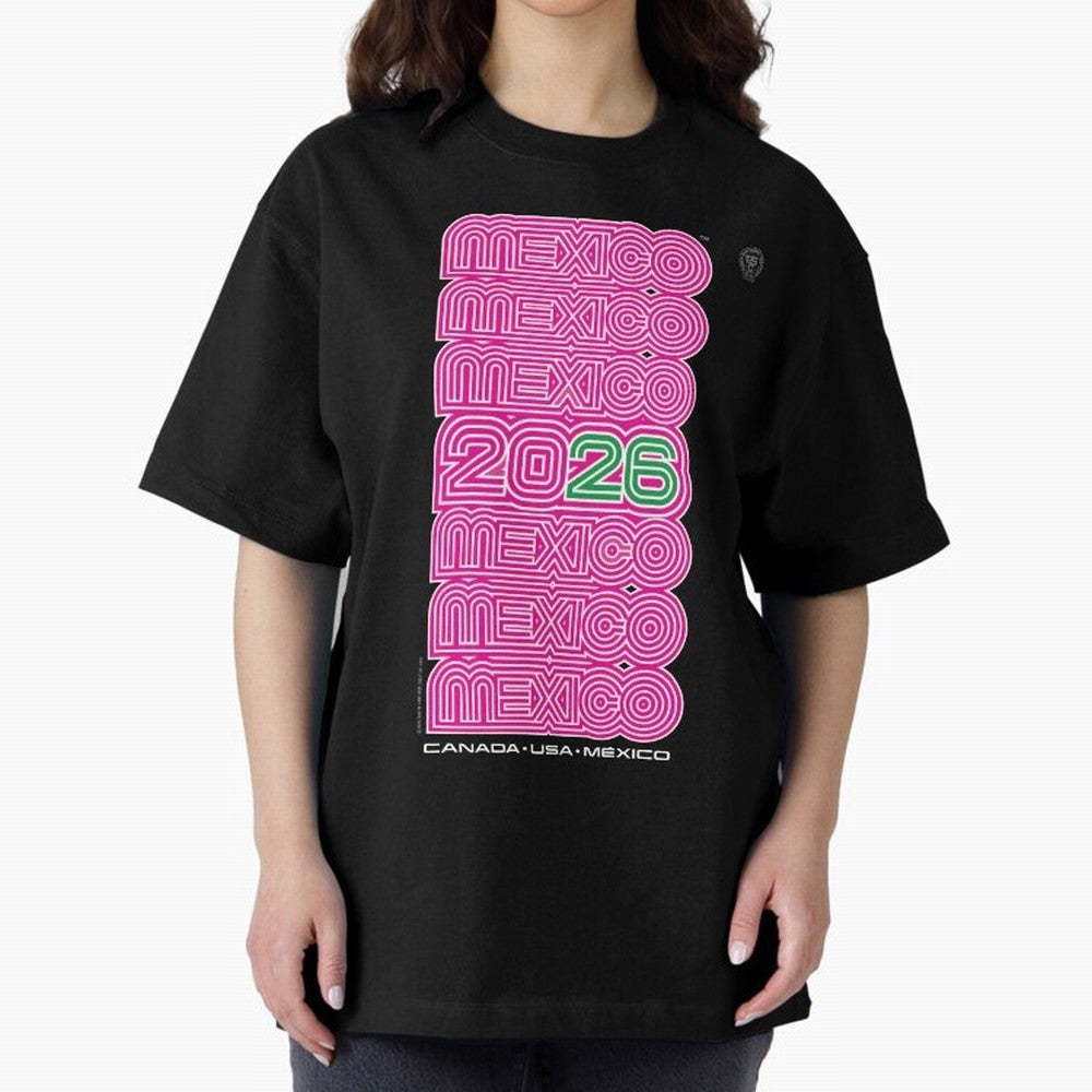 Mexico Retro Soccer 26 ¨C Canada USA Mexico 26¨C Bold Vintage Typography Oversized T-Shirt Honor the Beautiful Game during FIFA World Cup 2026 Group Stage for Fans of Cristiano Ronaldo, Haaland and CR7 and Portugal, Bringing Match Day Excitement,