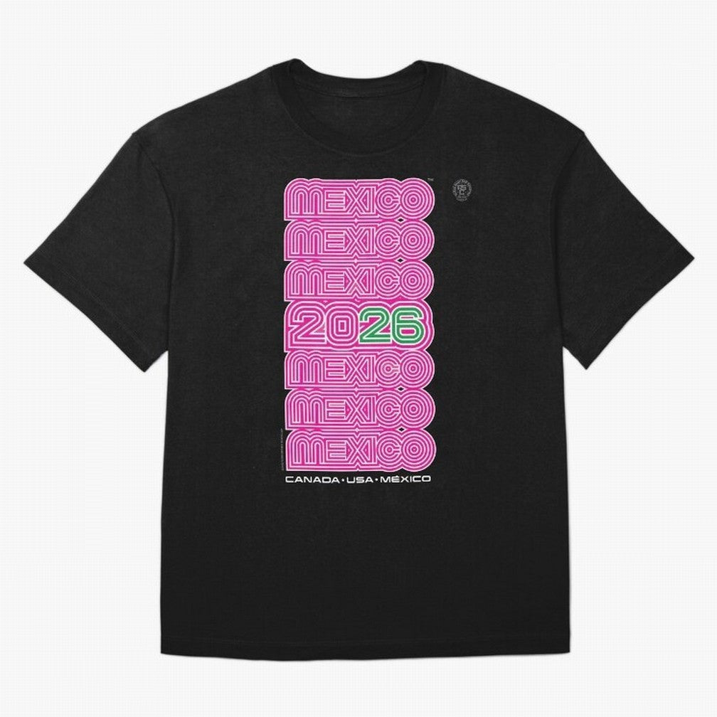Mexico Retro Soccer 26 ¨C Canada USA Mexico 26¨C Bold Vintage Typography Oversized T-Shirt Honor the Beautiful Game during FIFA World Cup 2026 Group Stage for Fans of Cristiano Ronaldo, Haaland and CR7 and Portugal, Bringing Match Day Excitement,