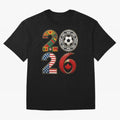 United 2026 Soccer Fan - North America Host Countries Oversized T-Shirt Celebrate Rivalries and Pride in Match Day Hype around FIFA World Cup 2026 USA Canada Mexico, Neymar, Spain, Goal Celebration Energy, Supporter Heritage, Football Icons and
