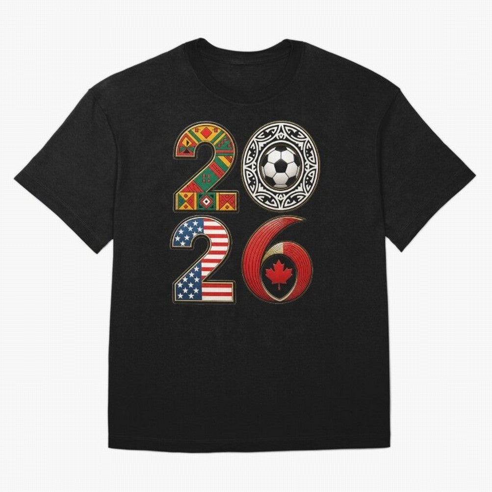 United 2026 Soccer Fan - North America Host Countries Oversized T-Shirt Celebrate Rivalries and Pride in Match Day Hype around FIFA World Cup 2026 USA Canada Mexico, Neymar, Spain, Goal Celebration Energy, Supporter Heritage, Football Icons and
