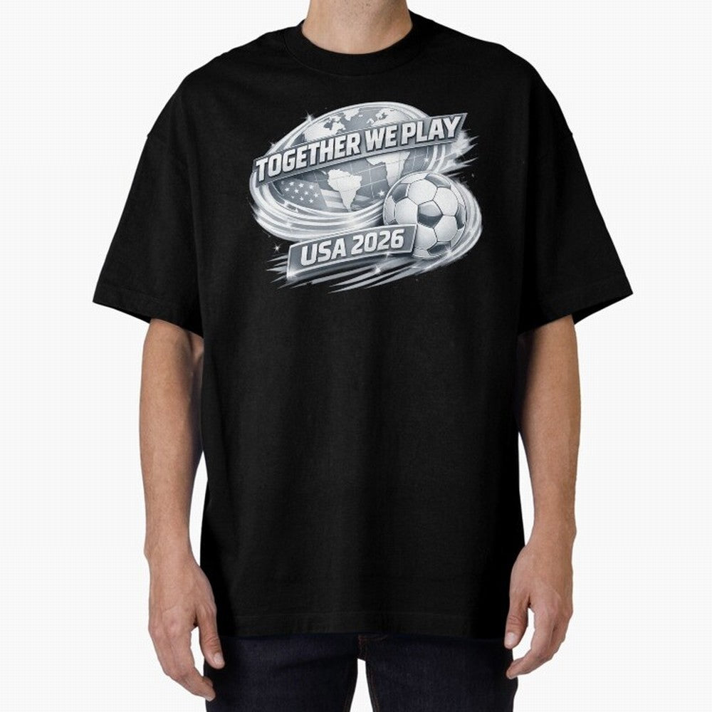 World Cup 2026 Oversized T-Shirt Back Your Heroes with FIFA World Cup 2026 Built around Messi, Argentina Energy, Football Festival Excitement, Trophy Ambitions, Country Rivalries and Star Player Buzz; Great for Supporters Who Love Legendary