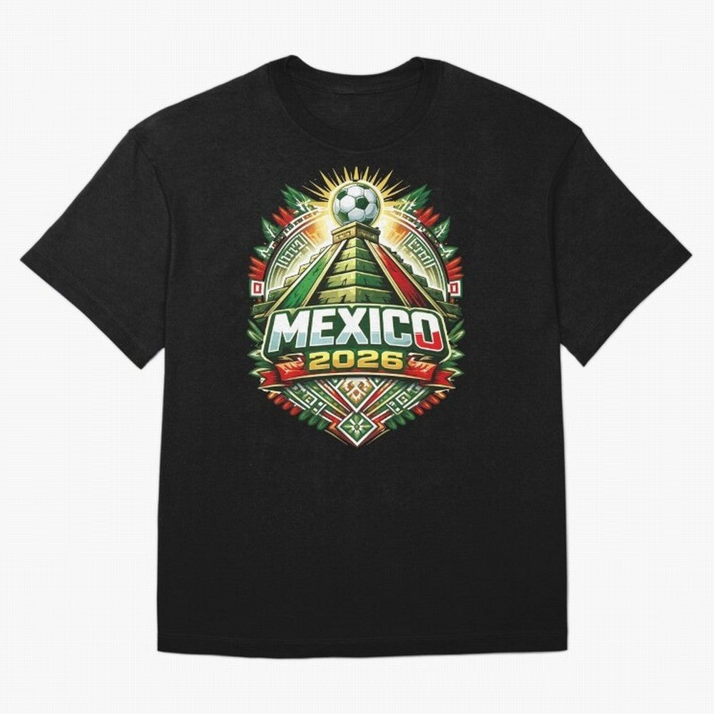 Mexico Soccer 2026 Art Oversized T-Shirt Feel the Heartbeat of Match Day Hype around FIFA World Cup 2026, Mbappe and Neymar, France and Portugal, Vintage Soccer Flavor, Modern Football Stars, National Flags and Final Night Emotion; Created for