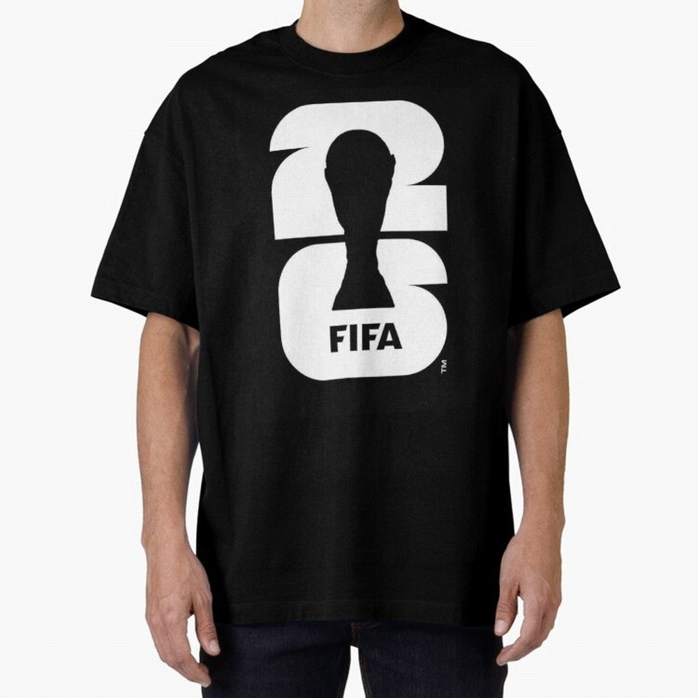 World Cup 2026 Soccer Celebration: United Football Fan Art Oversized T-Shirt Celebrate National Team Dreams in Global Football Passion for FIFA World Cup 2026 Group Stage, Capturing CR7, Brazil, Vintage Soccer Flavor, Modern Football Stars,