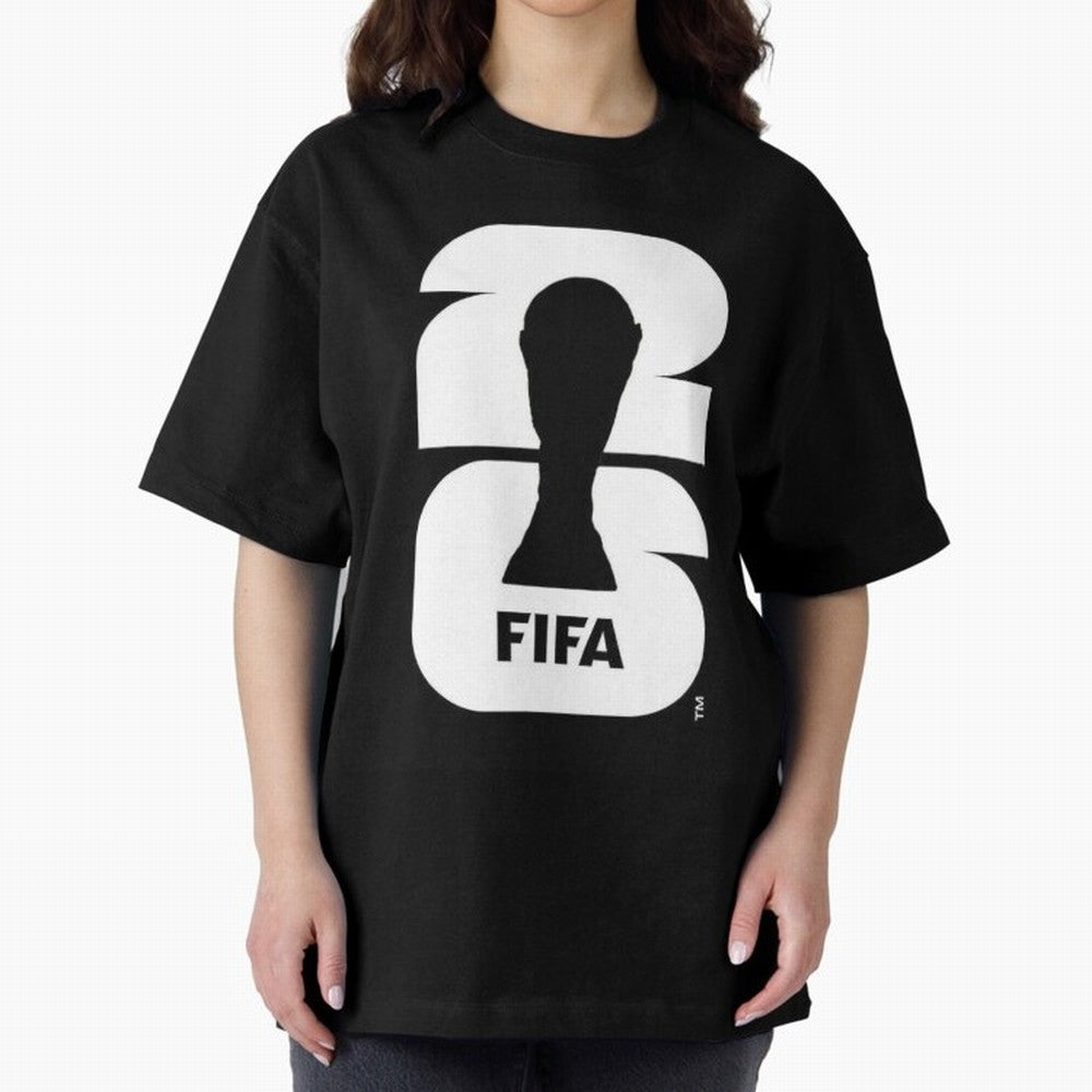 World Cup 2026 Soccer Celebration: United Football Fan Art Oversized T-Shirt Celebrate National Team Dreams in Global Football Passion for FIFA World Cup 2026 Group Stage, Capturing CR7, Brazil, Vintage Soccer Flavor, Modern Football Stars,