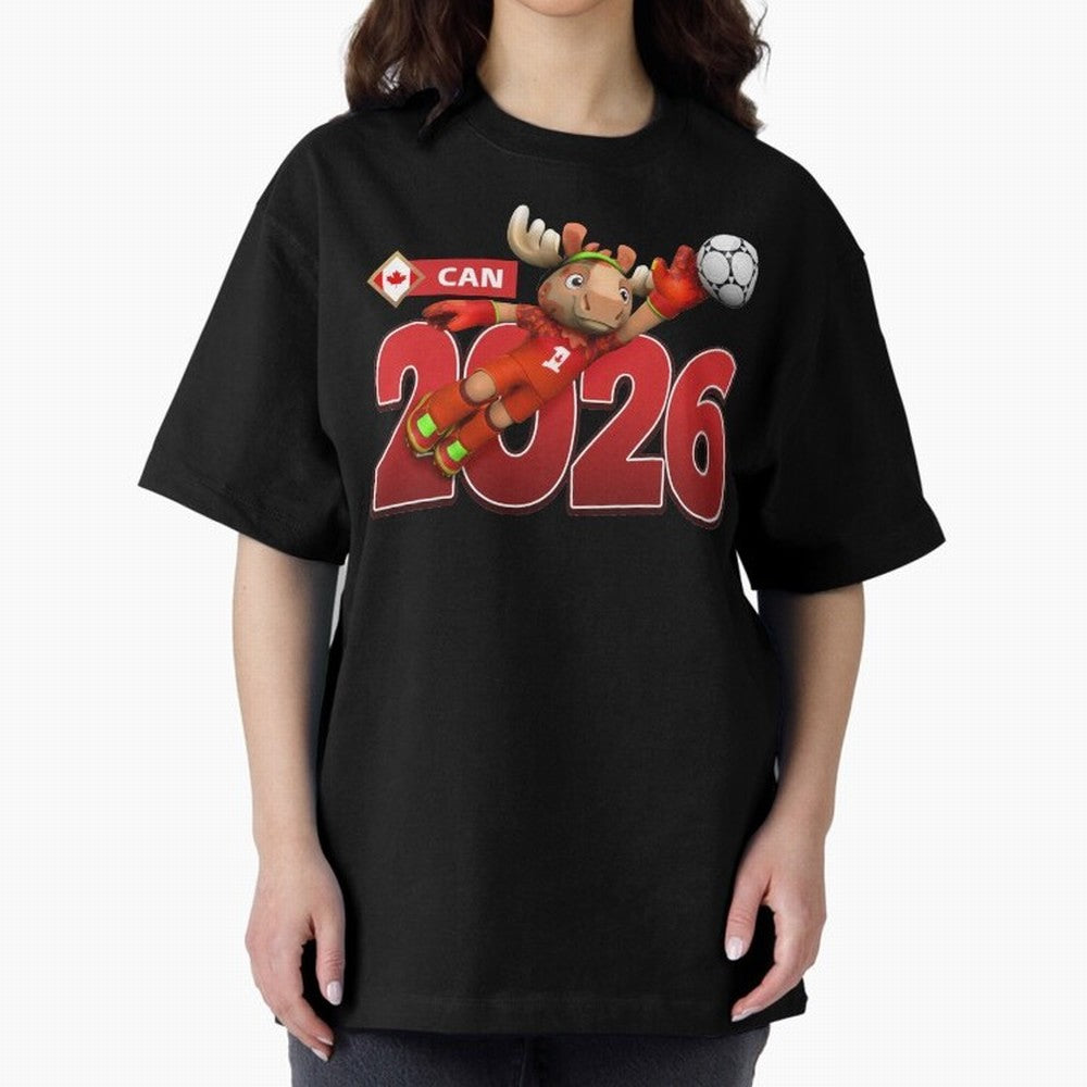 2026 World Cup Canada Oversized T-Shirt Celebrate Fan Culture around Match Day Hype around FIFA World Cup 2026 USA Canada Mexico, Cristiano Ronaldo, England, France and Netherlands, Champion Mindset, Group Stage Buzz, Knockout Tension and