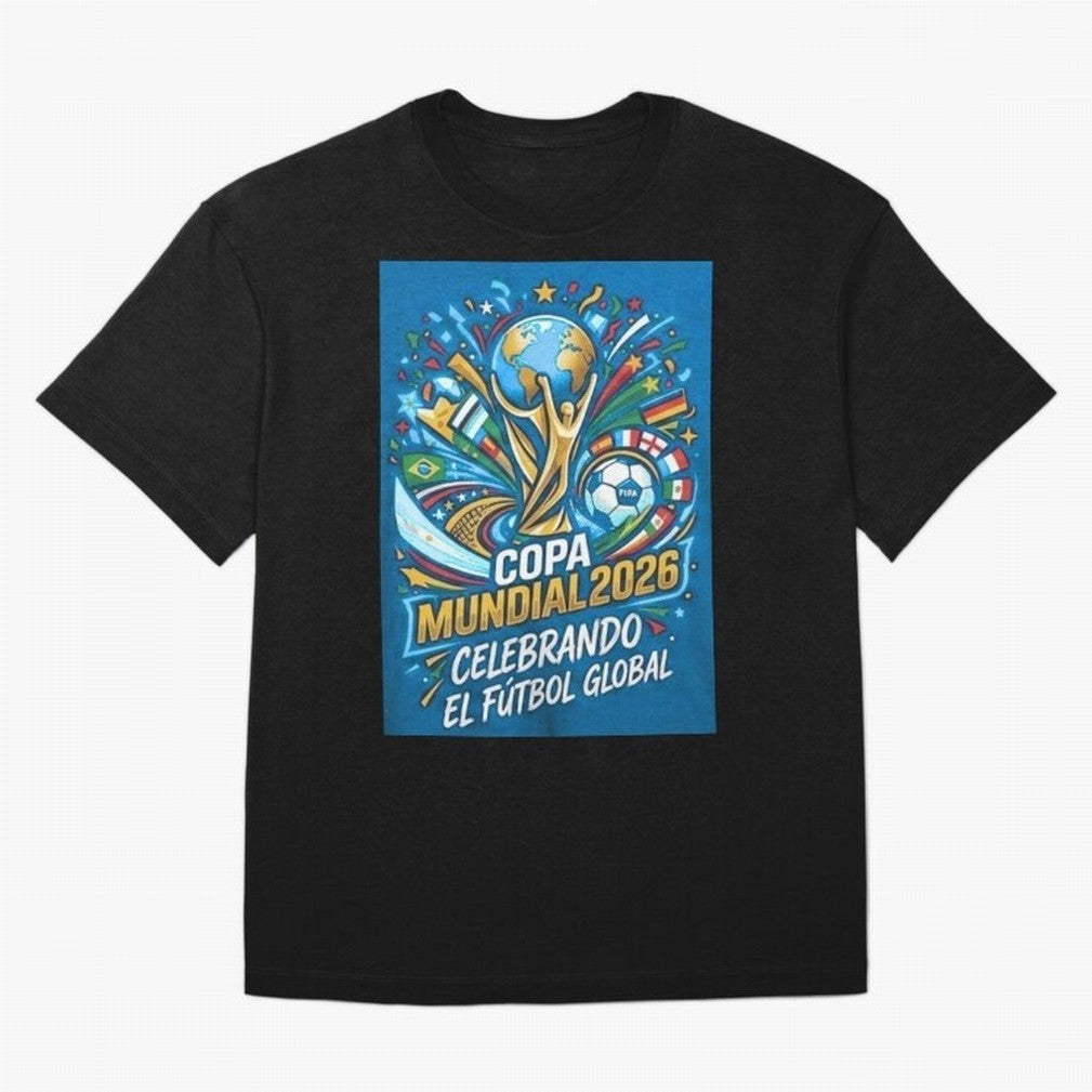 World Cup Oversized T-Shirt Share Match Day Hype around FIFA World Cup 2026 Group Stage, Haaland and Mbappe, Germany, Football Festival Excitement, Trophy Ambitions, Country Rivalries and Star Player Buzz; Perfect for Fans, Collectors, Family