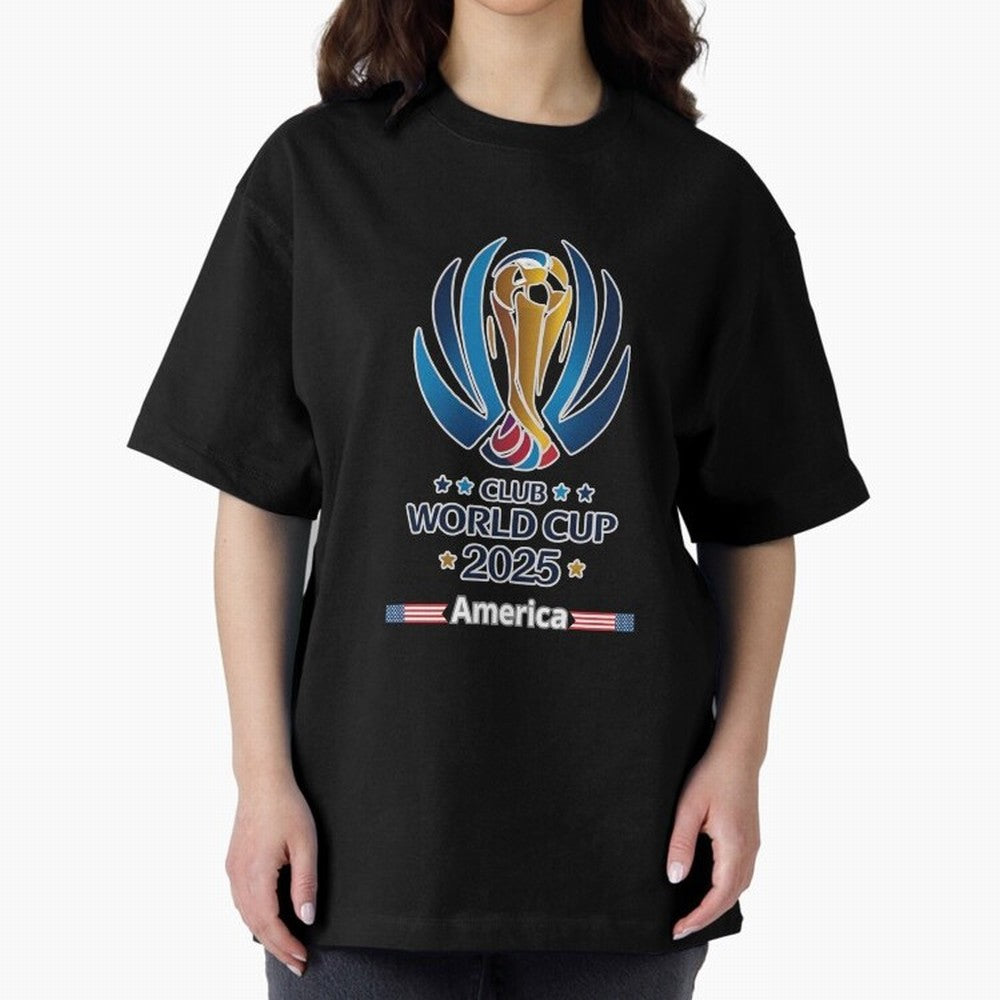 Club World Cup Oversized T-Shirt Feel the FIFA World Cup 2026 Journey through Cristiano Ronaldo, Haaland and CR7 Highlights, Netherlands Pride, Global Supporter Spirit, Legendary Goals, National Colors and Tournament Celebration; Ideal for