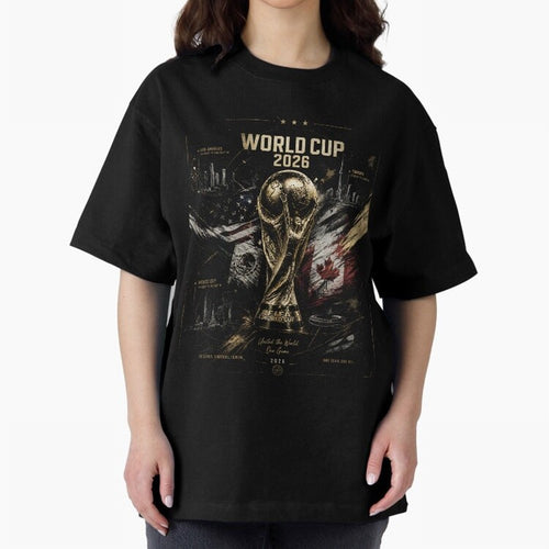 2026 FIFA World Cup Oversized T-Shirt Carry FIFA World Cup 2026 USA Canada Mexico for Fans of CR7 and Brazil, Bringing Supporter Pride, Iconic Celebrations, Legendary Names and Global Match Day Energy; Perfect for People Who Love Argentina, Brazil,
