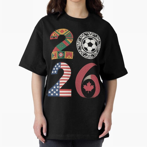 2026 Football Countries Oversized T-Shirt Bring FIFA World Cup 2026 Highlighting Cristiano Ronaldo, Haaland and CR7, Argentina Energy, Goal Celebration Energy, Supporter Heritage, Football Icons and Worldwide Tournament Joy; Perfect for Fans,