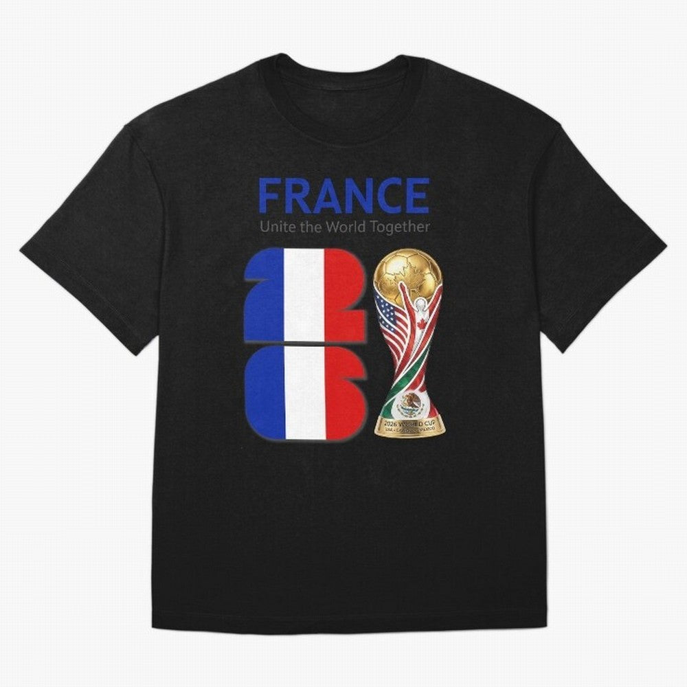 World Cup 2026, IMG 030, FRANCE 001 Oversized T-Shirt Create the FIFA World Cup 2026 USA Canada Mexico Journey through Messi, CR7 and Mbappe Highlights, Portugal, Spain and Germany Pride, Football History, Final Match Energy, Crowd Noise and Once