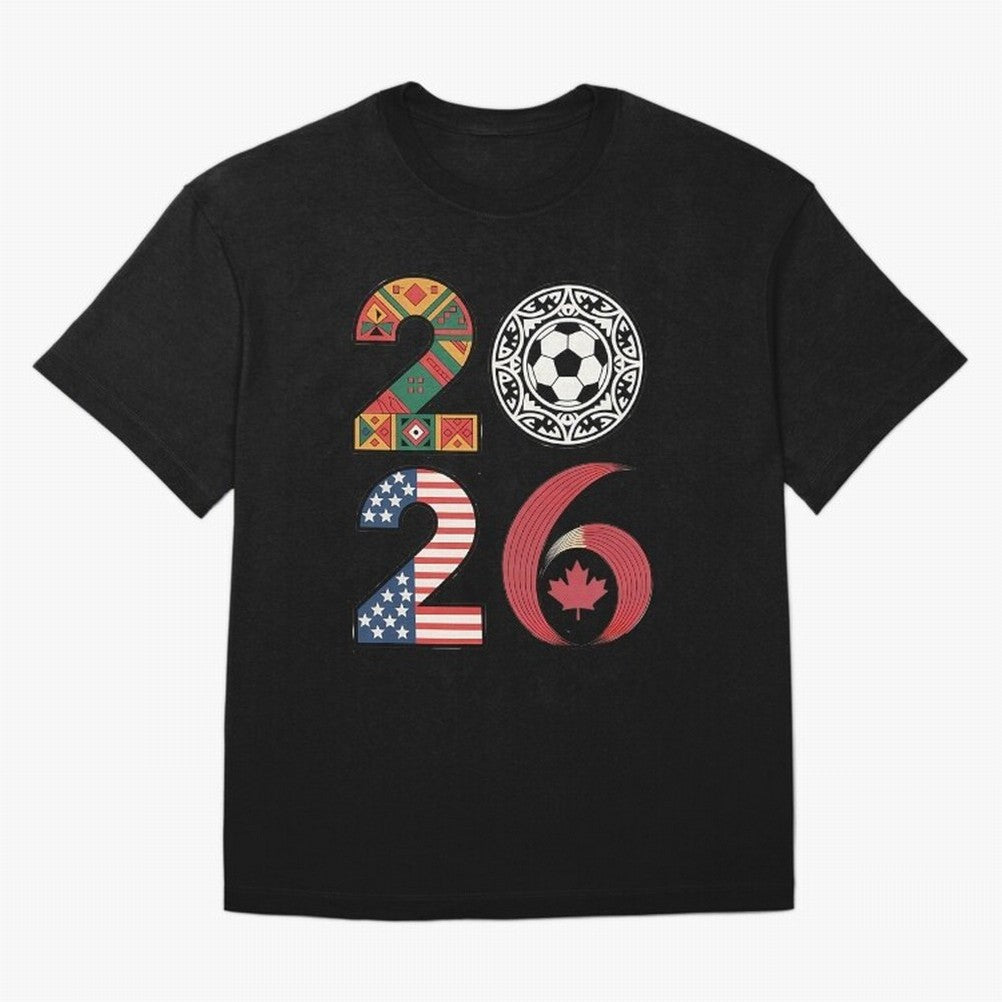 2026 Football Countries Design Usa Canada Mexico Inspired Oversized T-Shirt Turn Football Passion into FIFA World Cup 2026 Made for Neymar, Haaland and Cristiano Ronaldo, Spain Energy, Stadium Memories, Football Loyalty, International Chants and