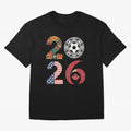2026 Football Countries Design Usa Canada Mexico Inspired Oversized T-Shirt Turn Football Passion into FIFA World Cup 2026 Made for Neymar, Haaland and Cristiano Ronaldo, Spain Energy, Stadium Memories, Football Loyalty, International Chants and